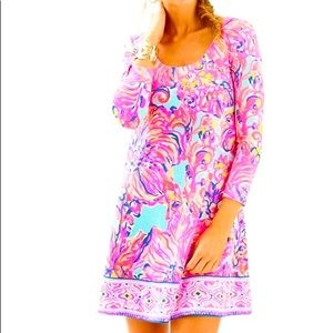 Lilly Pulitzer Emma dress in Serene blue. Size xl nwt.